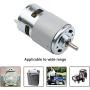Ellbest DC 12V Mini Gear Motor High Torque Electric Micro 12000 RPM Speed Reduction Geared Motor Centric Output Shaft 45mm Diameter Gearbox