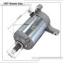1PZ MS3-Y05 Starter Motor Replacement for Yamaha YFM350 Warrior Moto Big Bear YFM 350 Raptor 350 1987-2013 1YW-81800-50 1UV-81800-50 1UY-81800-51 1UY-81890-00 128000-3760