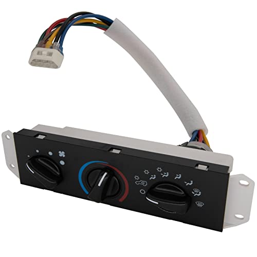 55037473AB HS-373 - HVAC A/C Heater Control Panel & Blower Motor Switch Compatible with 1999-2004 4.0L-L6 Jeep Wrangler TJ HVAC A/C Heater Control Panel by HOTS