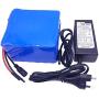 Wnicek 24V 15.4AH 18.2AH 21AH Lithium-ion Battery 29.4V 7S 7P Rechargeable Battery Pack with BMS and Charger Fit for 500W-100W Electric Bikes Scooters Motor