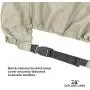 Explore Land Waterproof 600D Heavy Duty Outboard Motor Cover - Full Size Boat Engine Covers Fit for Motor up to 25HP, Tan