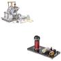 Sunnytech Hot Air Stirling Engine Motor Spark Gap Tesla Coil Artificial Lightning Generator SC02M-WH12
