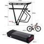 Wnicek 48V 36V Ebike Battery 12AH 15AH 18AH 20AH 22.5AH 24AH 25AH 27AH 30AH 33AH Lithium-Ion Electric Bike Battery Pack for 200W to 1000W Bike Motor for Mountain Bicycle Cross Bike