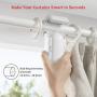 SwitchBot Curtain Smart Electric Motor - Wireless App or Automate Timer Control, Add SwitchBot Hub Mini to Make it Compatible with Alexa, Google Home, HomePod, IFTTT (Rod, Black)