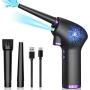 Electric Air Duster for Computer Keyboard Cleaning, 15000mAh Battery，45000 RPM Cordless Air Blower, 65W Powerful Brushless Motor, Air Can for Keyboard, PC, Car, Sofa, Lens,Toys