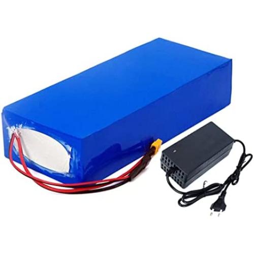 Jieoto 48V E-Bike Li-Battery 6Ah 13S2P Electric Bicycle Lithium-ion Battery Pack for 200W-700W Bike Motor with Charger for Mountain Bike Electric Scooters Model Aircraft