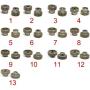 Vehicles-OCS Aluminum Alloy Durable 18T-30T Replacement Drift Motor Pinion Gears Hardcoated Hole Model Parts Hobby RC Car Teeth Vehicles-OCS - (Color: 20T)