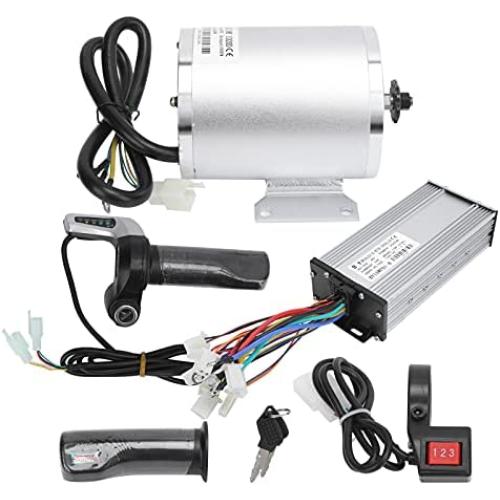 BTER Electric Brushless DC Motor Kit, 48V 2000W 4500rpm High Speed Brushless Motor Controller with 34A Controller and Throttle, Professional Electric Scooter Motor for Electric Scooter, E-Bike
