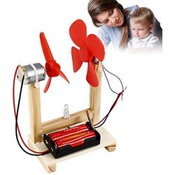 DIY Wind Generator Toy 1.5V Small Motor Vertical Wind Turbines Electricity Power Generator Model Children Educational Toy Kit