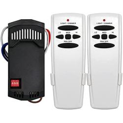 FAN28R/FAN-HD Kit + Fan-HD Remote Bundles, Universal Ceiling Fan Remote Control Kit Replacement for Hampton Bay Hunter, No Reverse, Replace Fan-HD HD5 Standard-RR7079T CHQ7078T UC7078T
