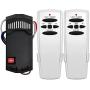 FAN28R/FAN-HD Kit + Fan-HD Remote Bundles, Universal Ceiling Fan Remote Control Kit Replacement for Hampton Bay Hunter, No Reverse, Replace Fan-HD HD5 Standard-RR7079T CHQ7078T UC7078T