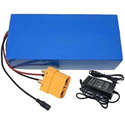Jieoto E-Bike Lithium-ion Battery 72V 20Ah 30Ah 40Ah 50Ah 60Ah Battery Pack Waterproof Lithium Battery with BMS and 3A or 5A Charger Fit for 1000W-5600W Motors