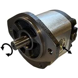 Hydraulic Gear Motor or Pump bi-Direction Rotation, 8cc/rev (0.488in3/rev) 8.4gpm at 4000rpm 21HP SAE A Mount, MFEG Series