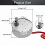 Fielect Synchronous Motor AC 24V 2.5-3RPM Turntable Motor CW/CCW Direction 4W TYC-50 Horizontal Hole Shaft Fielect Synchronous Motor AC 24V 2.5-3RPM Turntable Motor CW/CCW Direction 4W TYC-50 Horizontal Hole Shaft