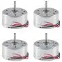 Aobao 4pcs Electric Motors DC 3V 1730RPM Mini Electric Motor for DIY Toys Wind Turbine Generator Generator DC Motor