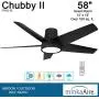 Minka Aire F782L-CL Chubby II 58