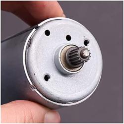 Nuojie Electronic Components Motor RS-555PH DC Motor RS555 High Torque Micro Motor 555 DC 24-48V 3600RPM Brush Motor Low Current Low Speed DIY Copier Motor (Speed(RPM) : Motor and Pulley)