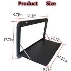 yeshine RV Table RV Foldable Picnic Table Motorhome RV Folding Wall Table，RV Folding Wall-Mounted Drop-Leaf Table External Lockable Wall Table Aluminium Alloy Floating Wall Table For Campervan Trailer