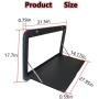 yeshine RV Table RV Foldable Picnic Table Motorhome RV Folding Wall Table，RV Folding Wall-Mounted Drop-Leaf Table External Lockable Wall Table Aluminium Alloy Floating Wall Table For Campervan Trailer