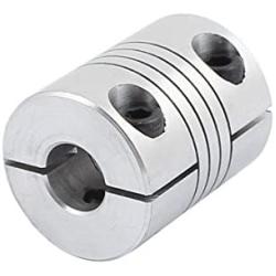 uxcell 6mm to 8mm Shaft Coupling 25mm Length 20mm Diameter Stepper Motor Coupler Aluminum Alloy Joint Connector for 3D Printer CNC Machine DIY Encoder