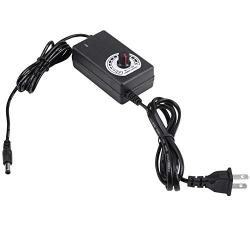 Fincos AC to DC Adapter 3-12V 2A Adjustable Power Supply Motor Speed Controller with US Plug