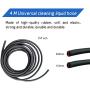 Windshield Washer Hose Kit, 4 Meter Washer Fluid Hose with 12 Pcs Hose Connectors, Suitable for Most Car Windshield Washer Tubing