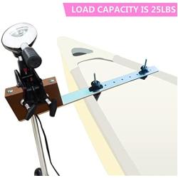 XZCheng Canoe Trolling Motor Mount Bracket with Aluminum Crossbar for Quick and Easy Setup Kayak Trolling Motor,Silver,OF2607-Al