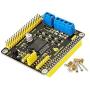 KEYESTUDIO L298P Motor Driver HAT Shield GPIO for Raspberry Pi Model B/B+/A+/2/3/4 Zero and Zero W, High-Power Motor Speed Control Board Dual H Bridge with IR Receiver