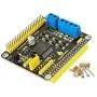 KEYESTUDIO L298P Motor Driver HAT Shield GPIO for Raspberry Pi Model B/B+/A+/2/3/4 Zero and Zero W, High-Power Motor Speed Control Board Dual H Bridge with IR Receiver