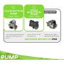 POSENG Aluminum Tappet Cover Compatible with Dodge Ram Cummins Diesel 5.9L 1989-2002 12V 24V Dual Port VE44 P7100 Pumps (Silver)
