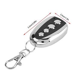 Remote Control for Automatic Sliding Gate Opener Hardware,Garage Door Remote Control 433MHz Cloning Key Garage Door Gate Opener Security Alarm Cloning Key Lock Remote Controller