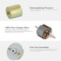 Greartisan DC 12V 100RPM Gear Motor High Torque Electric Micro Speed Reduction Geared Motor Centric Output Shaft 37mm Diameter Gearbox