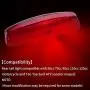 LED Rear Tail Brake Light With Nuts Washers Compatible with 50cc 70CC 90cc 110cc 125cc Taotao SunL JCL Coolster Roketa Kazuma Chinese ATVs Moped Quad 4 Wheeler Parts By OTOHANS AUTOMOTIVE
