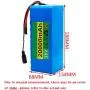 Jieoto 36V 20000mAh Rechargeable Lithium Battery 10S 8P 20Ah E-Bike Lithium-ion Battery Electric Scooters Battery Pack Fit for 200W 250W 350W 500W 750W Motor with Charger+ BMS