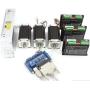 3 Axis Stepper Motor CNC Router Kit Nema23 425oz-in 112mm Dual Shaft+CW5045 Driver 4.5A 256 microstep+400W 36V Power Supply CNC Controller Kit for Engraving Lathe Plasma Milling Drilling Machine