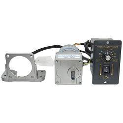 Bemonoc Electric 110V AC Gear Motor Variable Speed 6W 50/60HZ 27/33RPM Adjustable CW/CCW Controller Geared Motor and Bracket Combo