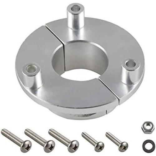 UAUS Silver 36mm CNC Adaptor For 1.5 Inch 66cc 80cc Motorized Bike Bicycle