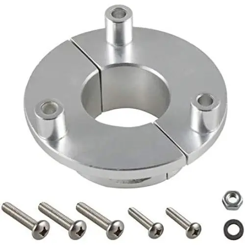 UAUS Silver 36mm CNC Adaptor For 1.5 Inch 66cc 80cc Motorized Bike Bicycle