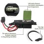 89019088 Blower Motor Resistor, Blower Fan Speed Resistor Kit with Harness Compatible with Chevy Silverado GMC Suburban Sierra Yukon 2003-2006,  Replaces# 973-405, 15-81086, 22807123