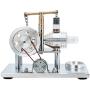 DjuiinoStar Hot Air Stirling Engine, Solid Metal Construction, Electricity Generator (DHA-BG-405)