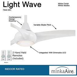 Minka-Aire F844-WH Light Wave 52