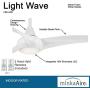 Minka-Aire F844-WH Light Wave 52