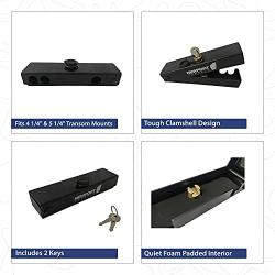 Newport Vessels Transom Lock for Trolling Motors, Black
