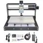RATTMMOTOR CNC Wood Router Machine 3018 PRO 3 Axis GRBL Control DIY Mini CNC Router Machine Kit Plastic Acrylic PVC PCB Wood Engraver Milling Carving Machine Working Area 30x18x4.5cm
