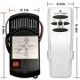 Universal Ceiling Fan Remote Control and Receiver Kit Replacement for Hampton Bay Harbor Breeze Hunter Fan-HD5 Fan-HD UC7030T UC7078T CHQ7078T L3H2010FANHD FAN-28R,with 3-Speed Light-Dimmer
