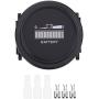 Estink 12V/24V/36V/48V/72V Cart Battery Indicator, Round Status Indicator for Cart