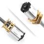 Gear Motor DC Gear Motor DC 6/12V N20 Gear Box Reduction Motor with Long Output Shaft M4 x 100mm(6V 300RPM)
