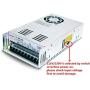 400W 60V DC Switch Power Supply Transformer Adapter 115V/230V AC Regulated Switching Converter for LED lights,displays,CNC Foaming Milling Cutting Plasma Engraver Machine/Servo Motor (400W 60V)