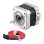STEPPERONLINE Nema 17 Bipolar 42Ncm(59.49oz.in) 1.5A 42x42x39mm 4 Wires with 1m Cable & Connector for 3D Printer CNC DIY (1 Pack)