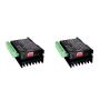 Gimax 5Pcs CNC Single Axis 4A Tb6600 Stepper Motor Drivers Controller 32 Segments Upgraded Version 4.0A 42Vdc Milling Kits - (Color: Black)